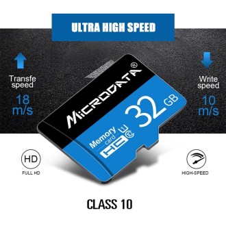 MICRODATA 16GB U1 Blue and Black TF(Micro SD) Memory Card