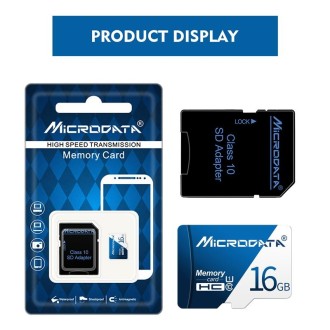 MICRODATA 16GB U1 Blue and White TF(Micro SD) Memory Card