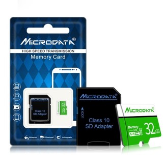 MICRODATA 32GB U1 Green and White TF(Micro SD) Memory Card