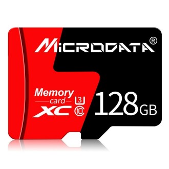 MICRODATA 128GB U3 Red and Black TF(Micro SD) Memory Card