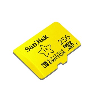 SanDisk SDSQXAO TF Card Micro SD Memory Card for Nintendo Switch Game Console, Capacity: 256GB Gold