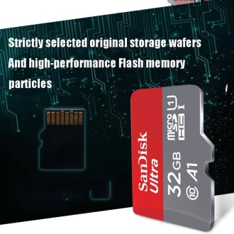 SanDisk A1 Monitoring Recorder SD Card High Speed Mobile Phone TF Card Memory Card, Capacity: 32GB-98M/S