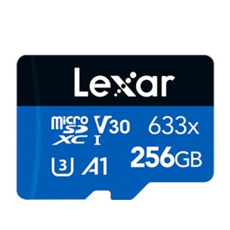 Lexar 633x 256GB High-speed Mobile Phone Camera Memory TF Card Switch Expansion Driving Recorder Dedicated Storage Flash Memory 