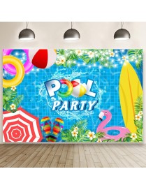 80x120cm Summer Pool Party Decoration Backdrop Swimming Ring Photography Background Cloth(11415879)