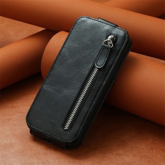 For Ulefone Note 16 Pro Zipper Wallet Vertical Flip Leather Phone Case(Black)