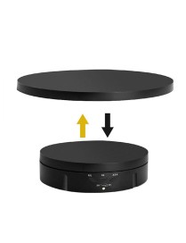 2 In 1 Charging Turntable Rotary Jewelry Live Shooting Display Stand, Color: Black Button