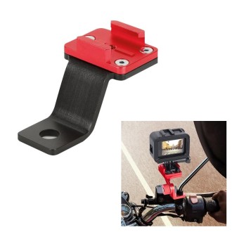 RUIGPRO Motorcycle Handlebar Alloy Phone Bracket for GoPro/ Insta360/DJI OSMO Sport Camera(Red)