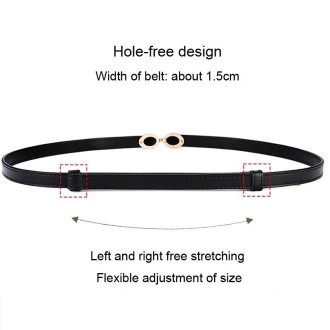 Women Thin Waistband Retro Versatile Clothing Accessories Slim Waist Belt(Coffee)