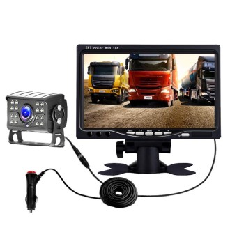 Big Truck 7 Inch Display Night Vision Camera Reversing Monitoring System Car HD Inverted Video, Resolution: 1024 x 600