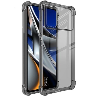 For Xiaomi Poco X4 Pro 5G Global imak TPU Phone Case with Screen Protector(Transparent Black)