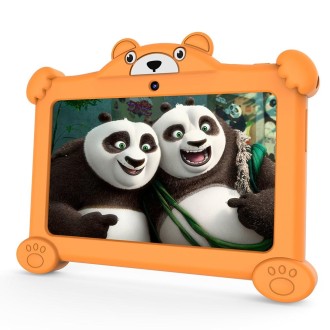 Pritom K7 Pro Panda Kids Tablet PC, 7.0 inch, 2GB+32GB, Android 11 Allwinner A100 Quad Core CPU, Support 2.4G WiFi & WiFi 6, Glo