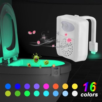 16 Color Toilet Lamp UV Ultraviolet Disinfection And Sterilization Bathroom Creative Light