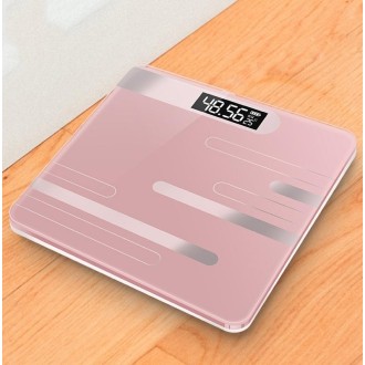 Mini Electronic Scale Home Weighing Scale Battery Stlye(Lines Rose Gold)