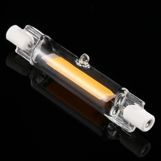 R7S 220V 5W 78mm COB LED Bulb Glass Tube Replacement Halogen Lamp Spot Light(3000K Warm Light)