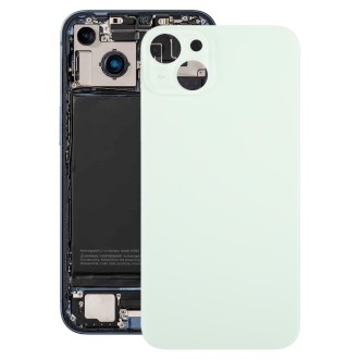 For iPhone 15 Plus Glass Battery Back Cover(Green)