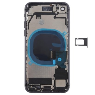 Battery Back Cover Assembly with Side Keys & Vibrator & Speaker Ringer Buzzer & Power Button + Volume Button Flex Cable & Card T