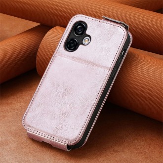 For Ulefone Note 16 Pro Zipper Wallet Vertical Flip Leather Phone Case(Rose Gold)