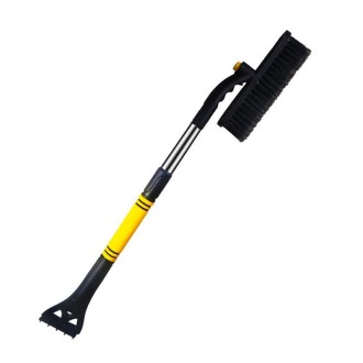 Car Snow Shovel Car Three-In-One Stretch Car Snow Brush Defrosting Scraping Snowboard(5747 Yellow)