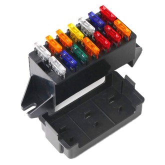 BX2141A-1 Car Modified Multi-Way Fuse Box 14 Ways Dual Row Fuse Holder