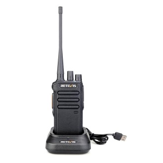 RETEVIS RT43 5W UHF 400-480MHz 32CHS DMR Digital Two Way Radio Handheld Walkie Talkie, US Plug(Black)