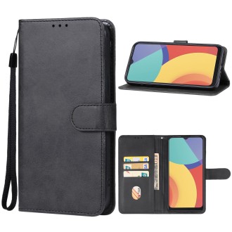 For alcatel 1V 2021 Leather Phone Case(Black)