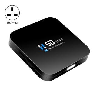 H50 Mini 4K Smart Network TV Box, Android 10.0, RK3318 Quad Core, 2GB+32GB, UK Plug