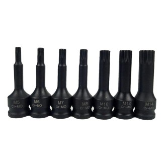 7 PCS / Set 3/8 Inch Pneumatic Pressure Batch Socket Set Tool, Specification: 7092 M Type