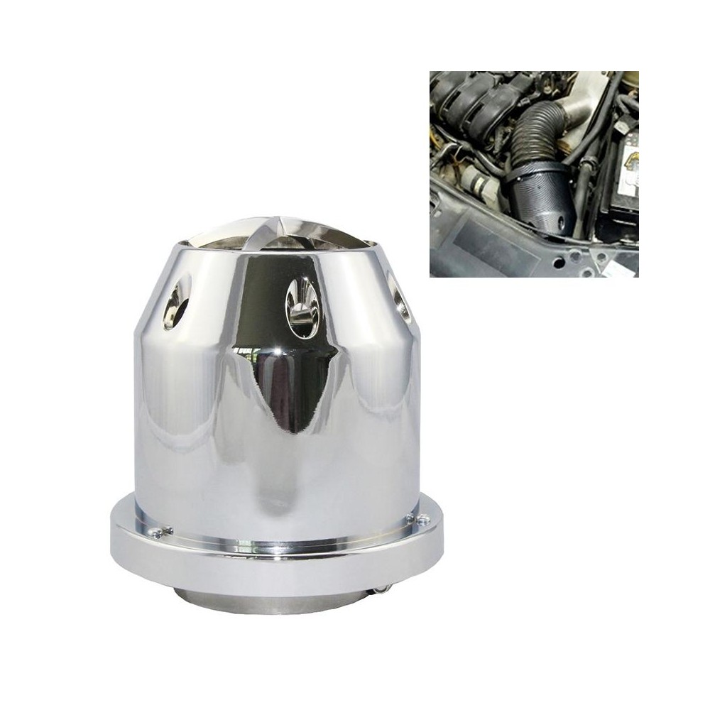 XH-UN005 Car Universal Modified High Flow Mushroom Head Style Intake Filter for 76mm Air Filter (Silver)