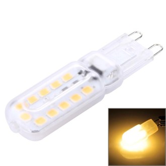 G9 3W 300LM 22 LEDs SMD 2835 Transparent Cover Corn Light, AC 110V(Warm White)