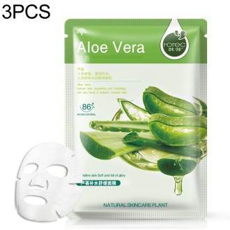 3 PCS Skin Care Plant Facial Mask Moisturizing Oil Control Blackhead Remover Wrapped Mask Face Mask Face Care(Aloe Vera)