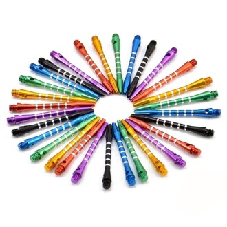 12 PCS Throwing Toy 53mm Shafts Aluminium 2BA Dart Shaft, Random Color Delivery