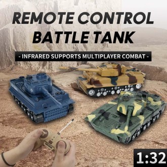 MoFun 369  Remote Control Tank 1:32 Four-way RC Vehicle(Yellow)