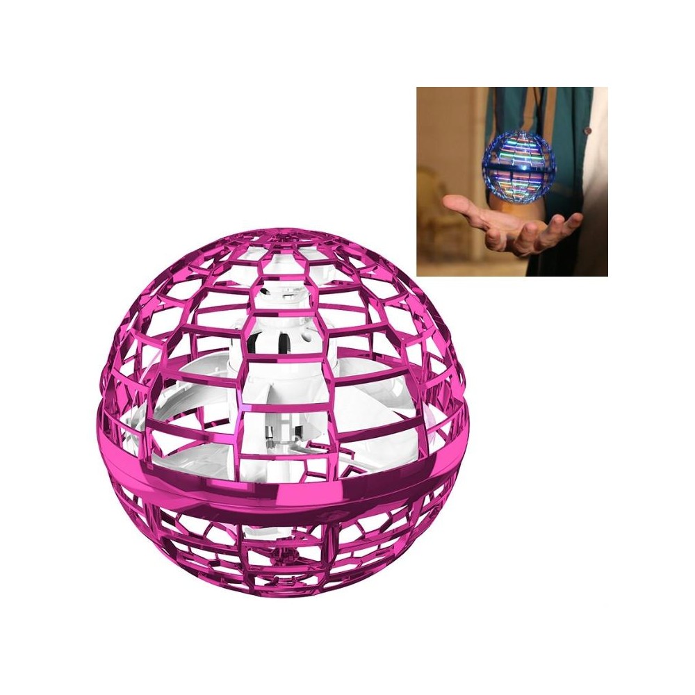 Magic Flying Ball Gyro Aircraft Can Spin Creative Decompression Toys(Pink)