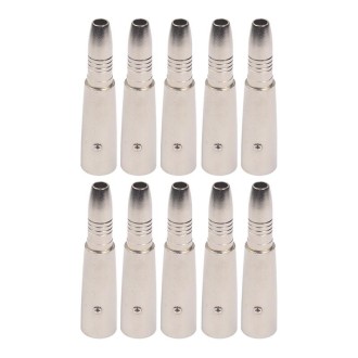 10 PCS LZ1164-1 6.35mm XRL Female to Male Audio Adapter