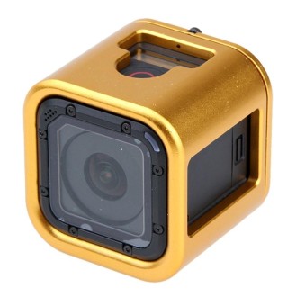 Housing Shell CNC Aluminum Alloy Protective Cage with Insurance Back Cover for GoPro HERO5 Session /HERO4 Session /HERO Session(