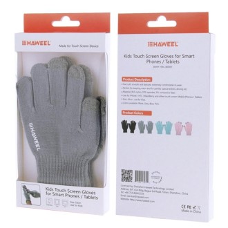 HAWEEL Three Fingers Touch Screen Gloves for Kids, For iPhone, Galaxy, Huawei, Xiaomi, HTC, Sony, LG and other Touch Screen Devi