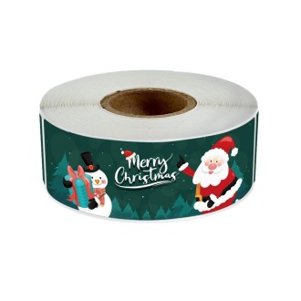 120sheets/roll Christmas Long Strip Gift Box Seal Sticker(M6)