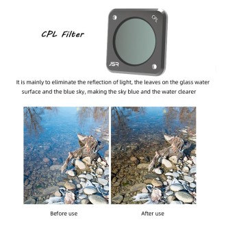 JUNESTAR Action Camera Filters For DJI Action 2,Style: ND64PL