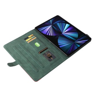 Dual-color Splicing Horizontal Flip PU Leather Case with Holder & Card Slots & Sleep / Wake-up Function For iPad Pro 11 (2021/20