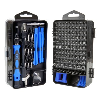 138 in 1 DIY Mobile Phone Disassembly Tool Clock Repair Multi-function Tool Screwdriver Set (Blue)