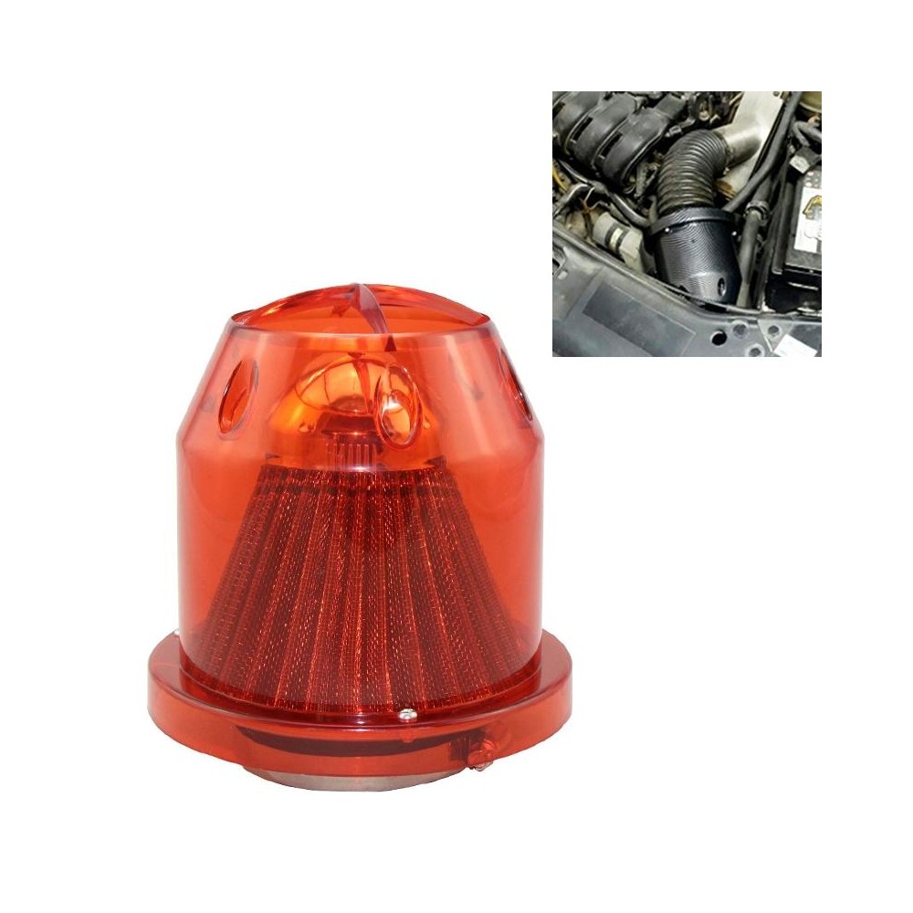 XH-UN005 Car Universal Modified High Flow Mushroom Head Style Intake Filter for 76mm Air Filter (Red)