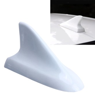 A-886 Car Auto Shark Fin Dome Antenna Decoration for Honda Buick Nissan Hyundai Toyota Volkswagen Mazda(White)