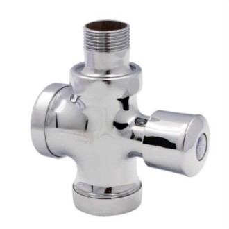 Stool Flush Valve Urinal Delay Valve Hand Press Flush Valve, Style:1 Inch Copper Medium