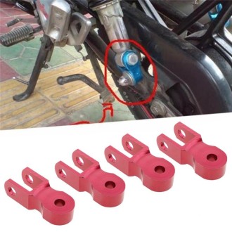 2 Pairs Shock Absorber Extender Height Extension for Motorcycle, Size: Large(Red)