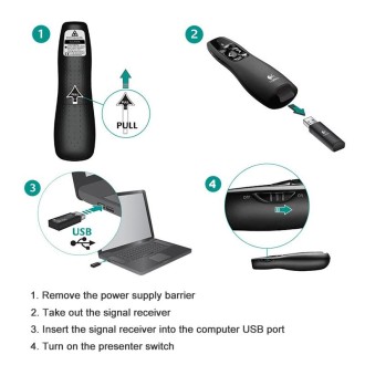 Logitech R400 2.4Ghz Wireless Presenter PPT Remote Control Pen