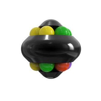 Aluminum Alloy Psychedelic Magic Ball Educational Toys Decompression Marbles Toys, Colour: Pearl Black