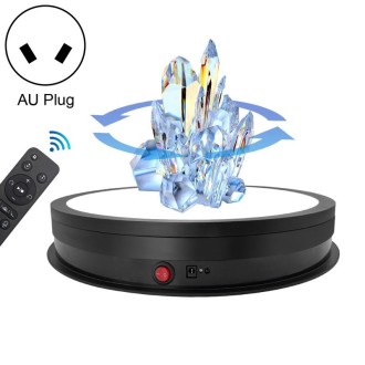 42cm LED Light Electric Rotating Display Stand Turntable, Power Plug:AU Plug(Black)