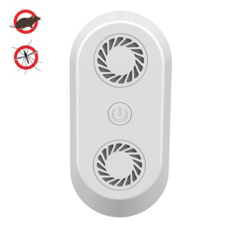 Ultrasonic Mosquito Repellent Multifunctional Electronic Insect Repellent UK Plug(White)