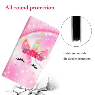 For Xiaomi Redmi Note 11 Pro Global Colored Drawing Leather Phone Case(Unicorn)