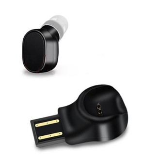 LESIRI X12 Bluetooth Headset Mini Wireless Earphone Portable USB Magnetic Charging Headset Sport Earbud Headset for iPhone(Black